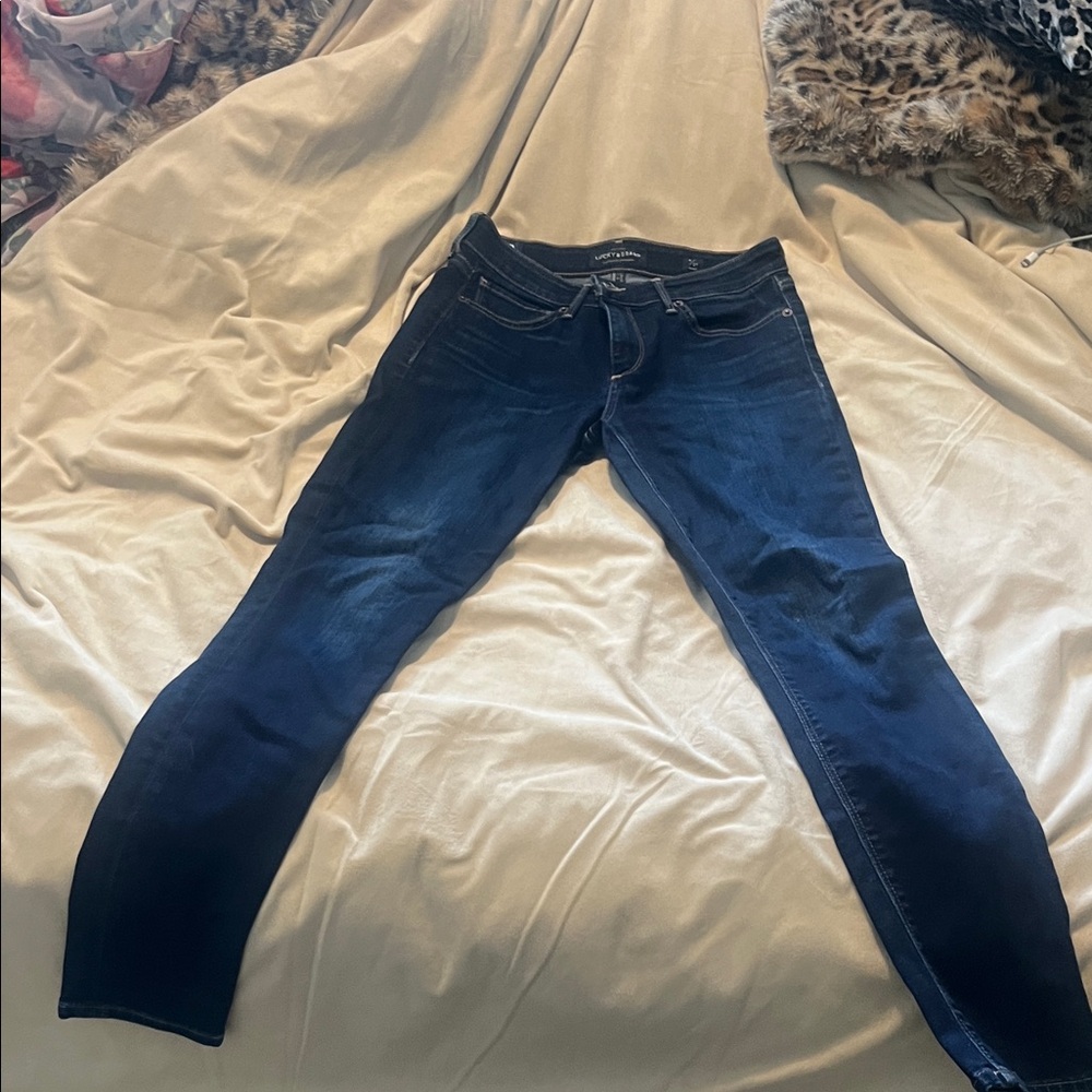 Lucky Brand Women's Deep Indigo Skinny Jeans